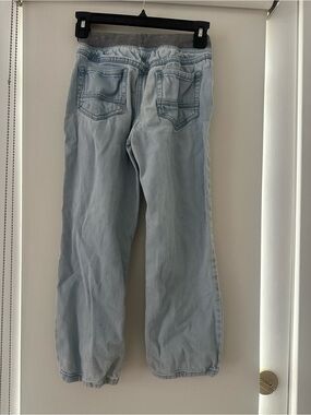 Hanna Andersson Light Blue Kids Jeans with Gray Waistband
